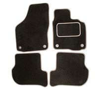 Sakura WW0235GY Car Mats with Drivers Side Rubber Heel Pad, Black/Grey Trim