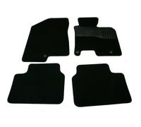 Sakura WW0964 Tailored Mats, Black, Kia Ceed Mk2 2012-18 Rubber Heelpad, Black Trim