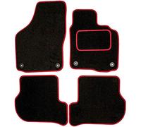 Sakura WW8096RD Fully Tailored Carpet Floor Mats, Black