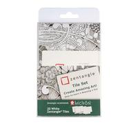 SAKURA Zentangle 89 x 89 mm Original Zentangle Tiles (Pack of 20), white