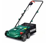 Sakusei Tools Lawn Scarifier, Aerator And Grass Rake, 1500W Electric Dethatch/rake Grass, Aerates Soil, 30L Bag, 10M Cable, 4 High