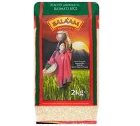 Salaam Basmati Rice 2KG - Aromatic, Long Grain, Aged, Non-Sticky, Ideal for Biryani, Pilaf and Everyday Meals