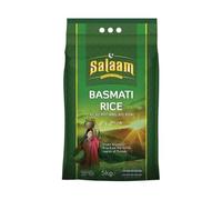 Salaam Premium Basmati Rice 5kg, Aromatic, Long Grain, Aged, Non-Sticky, Ideal for Biryani, Pilaf, and Everyday Meals
