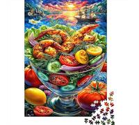 Salad 1000 Piece Jigsaw Puzzle for All Ages - Eco-Friendly Recycled Paper, A Great Gift Idea And Home Decoration Project 38x26cm/1000pcs