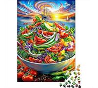 Salad 1000 Piece Jigsaw Puzzle for Family - Fun Challenge for Adults & Kids, A Great Gift And Interactive Home Decor Project 52x38cm/1000pcs