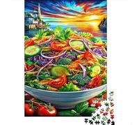 Salad 1000 Piece Jigsaw Puzzle for Family - Fun Challenge for Adults & Kids, A Great Gift And Interactive Home Decor Project 52x38cm/1000pcs