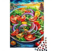 Salad 1000 Piece Jigsaw Puzzle for Family - Fun Challenge for Adults & Kids, A Great Gift And Interactive Home Decor Project 52x38cm/1000pcs