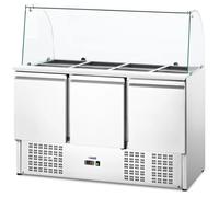 Royal Catering RCLK-W368 Saladette 368 L for 8 GN Containers Salad Bar Refrigerator Table Gastro