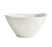 Salad Bowl: 26cm La Rochere Bee White Salad Bowl, Ceramic