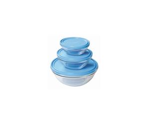 Salad Bowl - Duralex - Lys - Tempered Glass - 0.9L - BPA-Free Polyethylene Lid