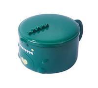 Salad Bowl Lunch Container with Leak Proof Lid - Stainless Steel Inside - Big Capacity 33oz Cute Cartoon Dinosaur 304 Stainless Steel Soup Dinosaur Bowl Instant Noodle Bowl Cereal Bowl Atrovirens