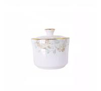 Salad Bowl Ramen Bowl Stew Soup Bowl Household Gold-Rimmed Bone China Bird's Nest Soup Bowl Small Cup Bowl Ceramic Health Cup Mini Cup with Lid Bowls for Kitchen Ice Cream Bowls，One Color-320ml