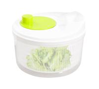 Salad Bowl Spinner - Small 20.5 cm Salad Washing Machine, Fruit Dryer Kitchen, Durable Double Layer Green Design Ergonomic Handle Smooth Rotation Multifunctional Spinner for the Family