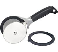 Salad Chopper Tool Lettuce Chopper with Protective Covers Dual Wheels Stainless Steel Circle Cutter Quick Kitchen Prep