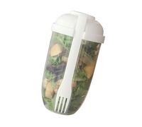 Salad Cup PP Portable Salad Container with Lid and Fork for Travel Outdoor Exercise 1000ml