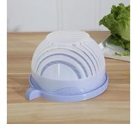 Salad Cutter bowl, Veggie Choppers and Dicers, Chopper,Instant Maker, Fruit and Vegetable, Multifunctional Lid Fast Cut (dark blue)