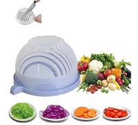 Salad Cutter bowl Veggie Choppers and Dicers,Veggie Chopper,Safe Food Grade Bpa Free Material Salad Cutter Bowl with Lid Fast Vegetable Cut Set Multifunctional Fruit Salad Set (Purple)