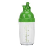 Salad Dressing Shaker Container Pour Spout Leakproof Dishwasher Safe BPA Travel Homemade Oil Vinegar Salad Dressing Bottle Mixer Dispenser Fruit and Vegetable Tools Green (Green)