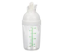 Salad Dressing Shaker Container Pour Spout Leakproof Dishwasher Safe BPA Travel Homemade Oil Vinegar Salad Dressing Bottle Mixer Dispenser Fruit and Vegetable Tools Green (White)