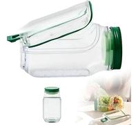 Salad-Jars, Vertical Layering Vegetable Pod Built-In Bowl Design, Reusable Vegetable Fruit Container, Portable Containers for Lunch Bowl with Leak Proof Dressing Case (1 pcs)