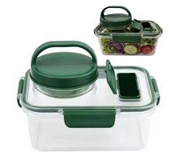 Salad Pod Container, Portable Creative Square Salad Jar Kitchen, Dishwasher Safe, Perfect for Fresh Salads Storage, Lunch & Fruit