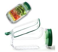Salad Pod-Jars, Salad Jar With Side Opening,Salads Lunch Box with Leak Proof SaladsSauce Dressing Case,Reusable Vegetable Fruit Container,Portable Containers for Lunch,Suitable for Home, Outdoor, Trav