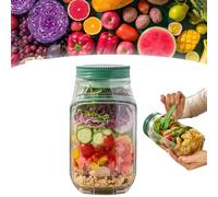 Salad Pod, Salad Containers for Lunch, Vertical Layering Salad Pod Built, Portable Leakproof Container Keep It Fresh Container for Lunch Bowl with Leak Proof Dressing Case (1pcs)