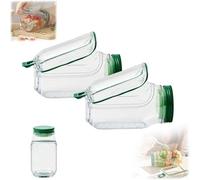 Salad Pod, Salad Pod Jar, Vertical Layering Salads Pods Built-In Bowl Design, Fresh Salads Bowl, Leak Proof Sauce Dressing Case, Separate Compartments Salads Cups Jars (2)