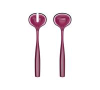 Guzzini - Salad Servers in Bio-Based Plastic, Amethyst, Turtleneck