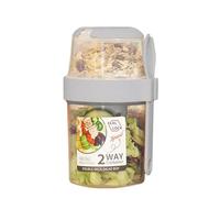 Salad Shaker Cup - on Go Salad Mixing Cup, Salad Storage Container With Fork | Leakproof Salad Shaker With Dressing Holder, Portable Healthy Eating Salad Mixer Perfect for Ofice, Gym, and Travel