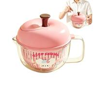 Salad Spinner - 21x17cm Cute Fruit Shaped Lettuce Spinner with Strainer, Hand Cranked Rotating Fruit and Vegetable Washer, Household FruitDrainer and Dryer for Salad Berry Lettuce