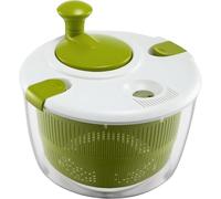 Salad Spinner 5 Litre, BPA-Free Plastic Lettuce Dryer & Vegetable Washer, Clear Serving Bowl, Colander Basket, Smart-Lock Lid, Easy Drain System, Household Fruit Drainer Salad Dryer, Fruit Washer