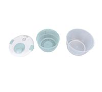 Salad Spinner 5L, Multifunctional Lettuce Spinner & Vegetable Dryer, Large Fruit Washer with Colander & Drain Bowl, Easy Spin Salad Maker for Home Kitchen (Blue)