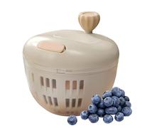 Salad Spinner,800ML Vegetable Dryer,Non-Slip Base Fruit Cleaner with Colander for Efficient Preparation Crisp Produce Kitchen Outdoor Picnic Camping,Easy to Clean Vegetable Washing & Serving Bowl