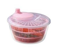 salad spinner， Easy spinn Colander, Practical Safe Salad Spinner Lettuce Cleaner for Vegetables Greens(Pink)