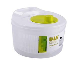 Salad Spinner - Large Lettuce Spinner | Salad Washer And Spinner | Colander Basket With Clear Serving Bowl | Quick And Easy Spinner Dryer | Multi-Use Dehydrator Drainer For Fruits Vegetables Pasta Fri