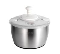 Salad Spinner Large - Salad Spinner Dryer Vegetable Spinner, Stainless Steel Salad Washer with Rotating Handle, Vegetable Spinner, Salad Mixer for Washing and Drying Vegetable Fruits