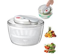 Salad Spinner Manual Salad Spinner Lettuce Dryer Fruit Vegetable Washer Dryer with Stop Button Veggies Drainer Colander