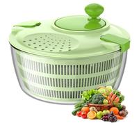Salad Spinner Salad Washer and Spinner, 4.5L Lettuce Spinner with Vegetable Washing Basket and Serving Bowl, Household Fruit Drainer Salad Dryer