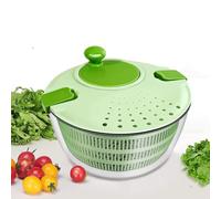 Salad Spinner, Salad Washer and Spinner, 4L Vegetable Dryer PP Salad Spinner, Multifunction Salad Drainer Bowl, Manual Lettuce Spinner & Fruits Vegetable Washer Dryer