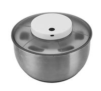 Salad Spinner Set of 5, Stainless Steel Multifunctional Electric Vegetable Drainer with Bowl, USB Charging Quick Spin Fruits Vegetables Dryer for Home Kitchen Cooking, Keep Crisp