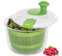Salad Spinner Small Salad Washer and Spinner, Lettuce Spinner with Vegetable Washing Basket and Serving Bowl, Household Fruit Drainer Salad Dryer