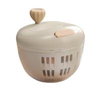 Salad Spinner - Vegetable and Salad Dryer | 800ML Manual Rotating Basket Fruit Drainer Bowl Washing and Drying Products Green Kitchen Tools