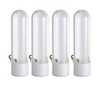 Salad Storage for the Refrigerator - 6.5 x 8.5 x 25.5 cm, Fresh Coriander, Multifunctional Container, Pack of 4 Transparent Holders, Preservation Container for the Fridge
