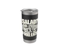 Salad? That's What My Food Eats Funny Meat Lover Stainless Steel Insulated Tumbler