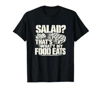 Salad? That's What My Food Eats Funny Meat Lover Value Graphic T-Shirt, Men, Black, XL
