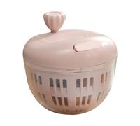 Salad Tosser - Large Capacity Fruit Washer, Easy Colander Basket with Clear Outer Basin, Fast Drying Greens Container, Ideal for Healthy Workplace Meal Prep