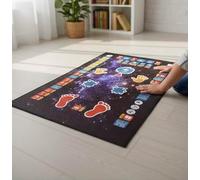 Salah Mat - Interactive Smart Educational Prayer Mat for Kids | 45x 28 inch Size | Perfect Ramadan & Eid Gift | Enhance Prayer Learning (Black)