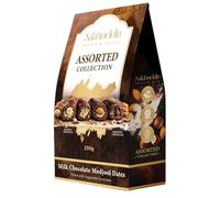 Salahuddin Premium Dates, Assorted Filled Chocolate Dates, 250g