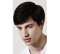 Salaibs Mens Black Short Wig Natural Synthetic Heat Resistant Cosplay Costume Daily Wigs for Male Guy